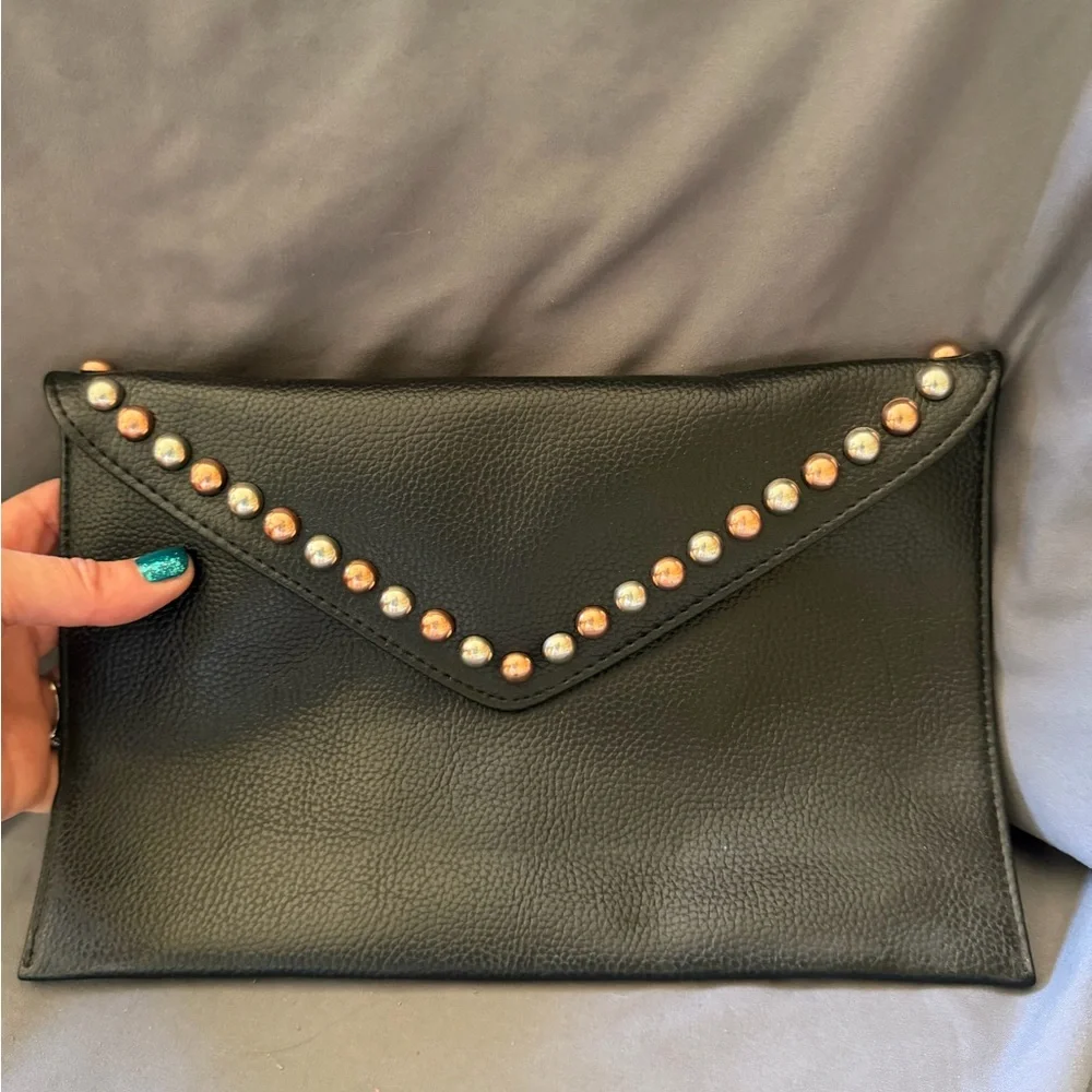 B-Low the Belt gold stud leather